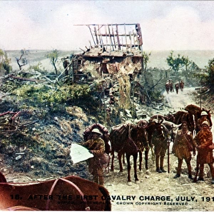 After the first cavalry charge, WW1