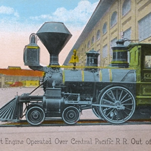 First locomotive engine in Sacramento, California, USA