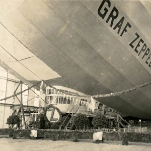 Graf Zeppelin in a hanger in Germany