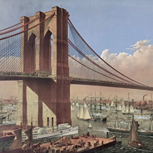 The great East River suspension bridge: connecting the citie