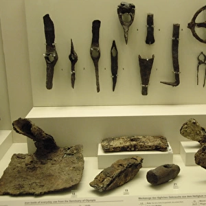 Greek Art. Greece. Iron tools. Olympia