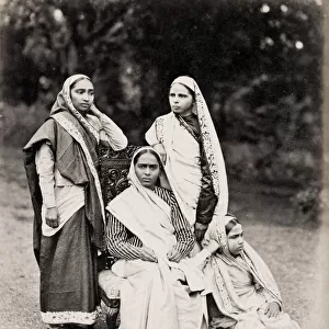 Group of women, India, Taurines studio