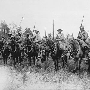 Indian Cavalry await the order to advance, Western Front