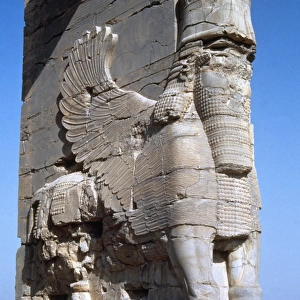 Iran. City of Persepolis. The Gate of all Nations or Xerxus