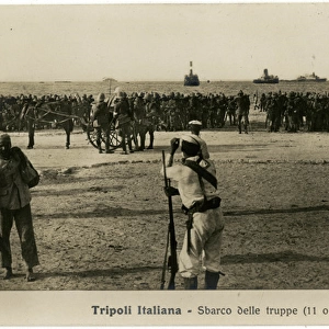 Italo-Turkish War - Landing Italian Troops