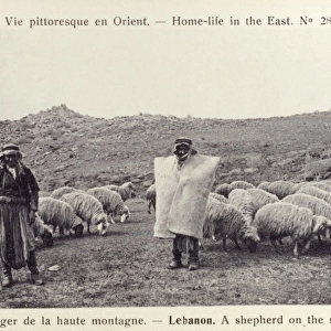 Lebanon - Shepherds on the summit of Mount Lebanon