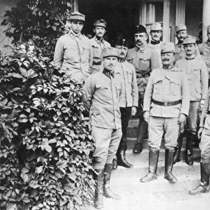 Major-General Blum with officers of Austria-Hungary