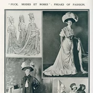A page from The Sketch commenting on how fashions of 1907 echo those of the medieval era