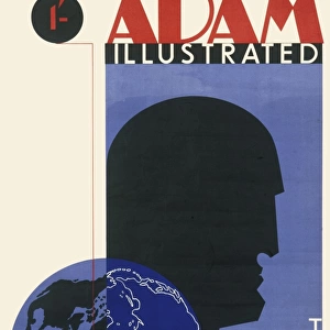 Poster advertising Adam Illustrated Monthly Magazine