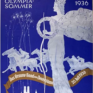 Poster, Munich Olympics, Germany, 1936