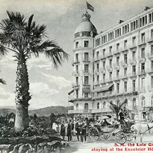 Queen Victoria at the Hotel Excelsior, Nice, France