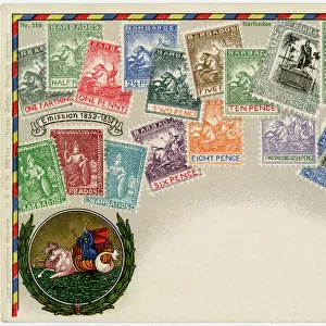 Stamp Card produced by Ottmar Zeihar - Barbados
