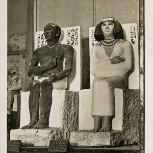 Statues of Prince Rahotep and Princess Nofret, Cairo Museum
