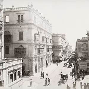 Strada Reale, Valletta, Malta, c. 1890