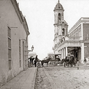Street view, Cienfuegos, Cuba, circa 1900
