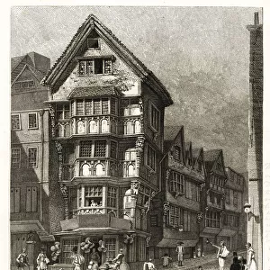 Tudor houses on the corner of Chancery Lane