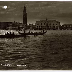 Venice, Italy - Nighttime Panorama