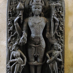 Vishnu. Sculpture. 11th century. Bihar. India. British Museu