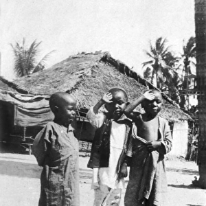 Wa-Toto children in Dar es Salaam, East Africa, WW1
