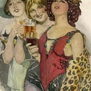 Three Women Drinking