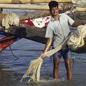 Young fisherman, Sri Lanka