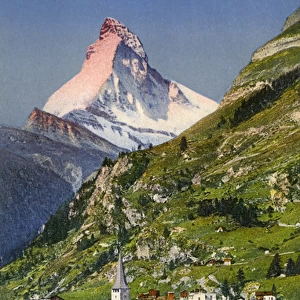 Zermatt - Switzerland with Matterhorn at rear