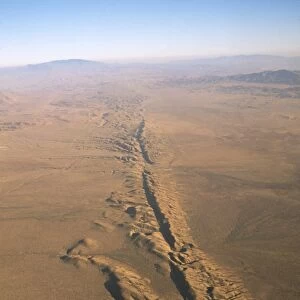 San Andreas Fault - looking south - California USA