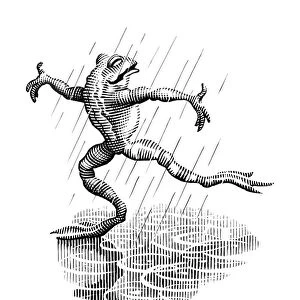 Dancing in the rain, conceptual artwork