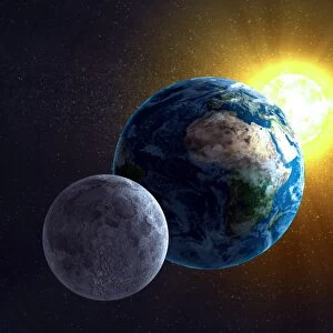 Earth, Moon and Sun, artwork