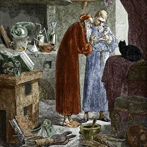 Jan Baptiste van Helmont and an alchemist