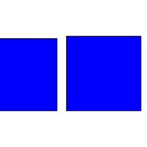 Square illusion - vertical lines appear longer