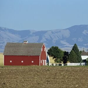 Farm with large barn