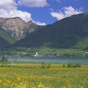 Lake Wolfgangsee, St. Wolfgang, the Salzkammergut, Austria, Europe