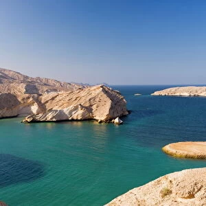 Rocky Oman coastline near Muscat