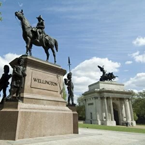 Statue of the Duke of Wellington, Hyde Park Corner, London, England, United Kingdom