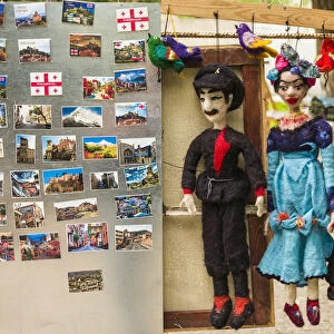 Georgia, Tbilisi, Dry Bridge Market, souvenir market, puppets