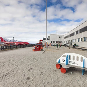 Greenland, Kangerlussuaq, Greenlands Main international airport, playground