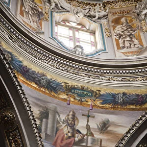 Malta, Valletta, Floriana, Church of St. Publius, rotunda