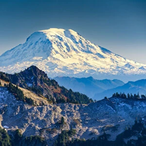 Mt. Adams and Tatoosh Range, Mt. Rainier National Park, Washington, USA