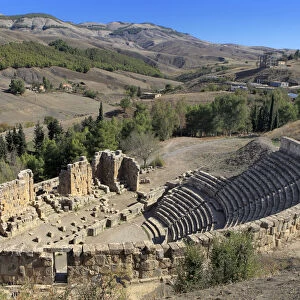 Roman Theater, Ruins of ancient city Cuicul, Djemila, Setif Province, Algeria