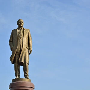 The statue of the late leader Islam Karimov