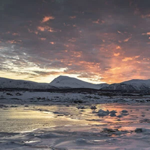 Sunrise near Tromso - Troms county, Europe, Norway