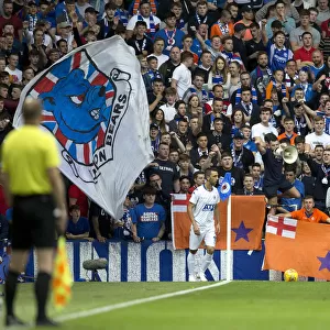 Passionate Rangers Fans at Ibrox Stadium during Europa League Qualifier - Scottish Cup Champions (2003)