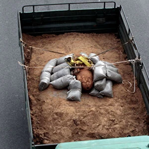 A 250 kg World War Two bomb that was found during excavation works at a gas station