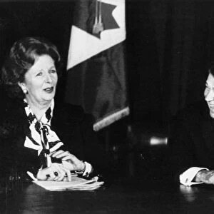 British Prime Minister Margaret Thatcher and President Ronald Reagan