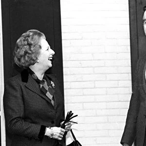 British Prime Minister Margaret Thatcher and US PRESIDENT GEORGE BUSH