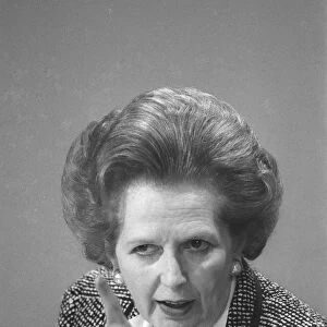 British Prime Minister Margaret Thatcher