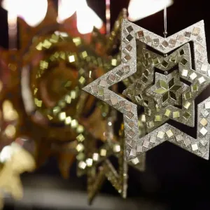 Christmas ornaments are pictured at the Christmas market in Gendarmenmarkt square Christmas ornaments are pictured at the Christmas market in Gendarmenmarkt square