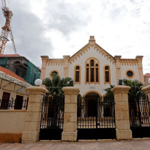 The facade of Magen Abraham, Beiruts synagogue, in downtown Beirut