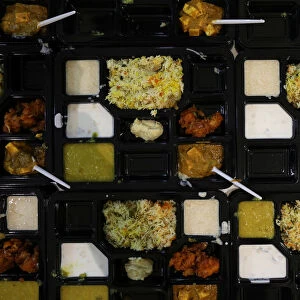 Food prepared for Iftar at the GuruNanak Darbar Sikh temple, during the Muslim holy